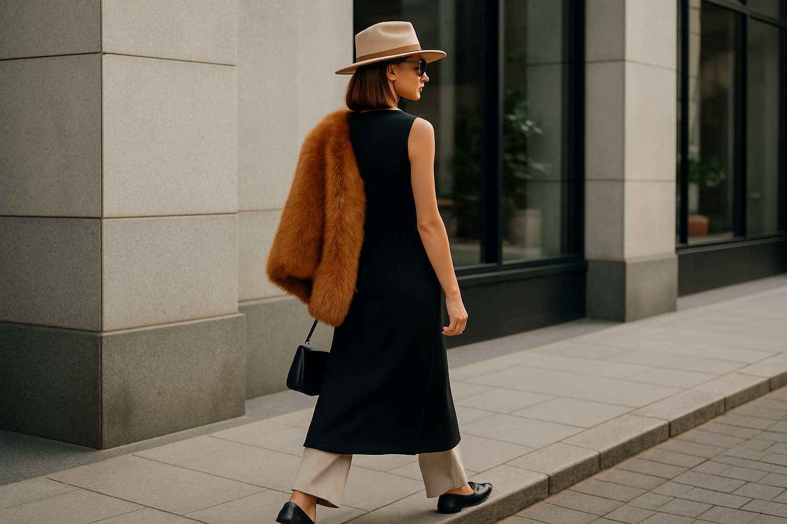 Outfit urbano con dettaglio distintivo che comunica stile personale e coerenza